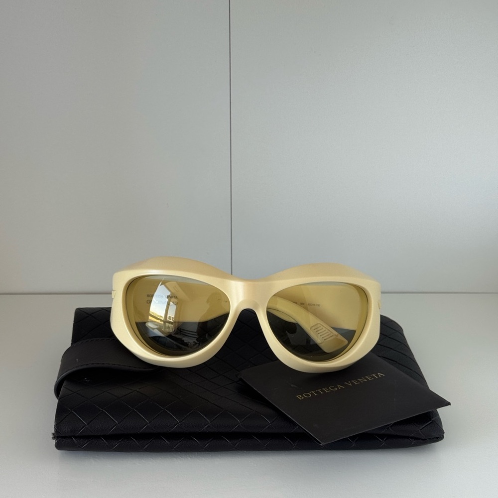 Bottega Veneta Yellow Sunglasses